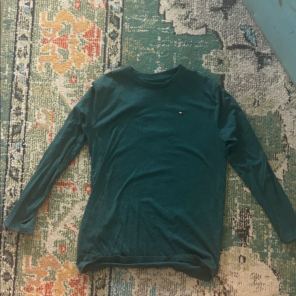Tommy Hilfiger Green Long Sleeve Tee